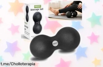 Bola de masaje doble tipo maní para liberar tensión y relajarte al instante, ¡su precio ha bajado a un nivel que no te lo puedes perder! ¡Hazte con la tuya y siente el alivio ya!