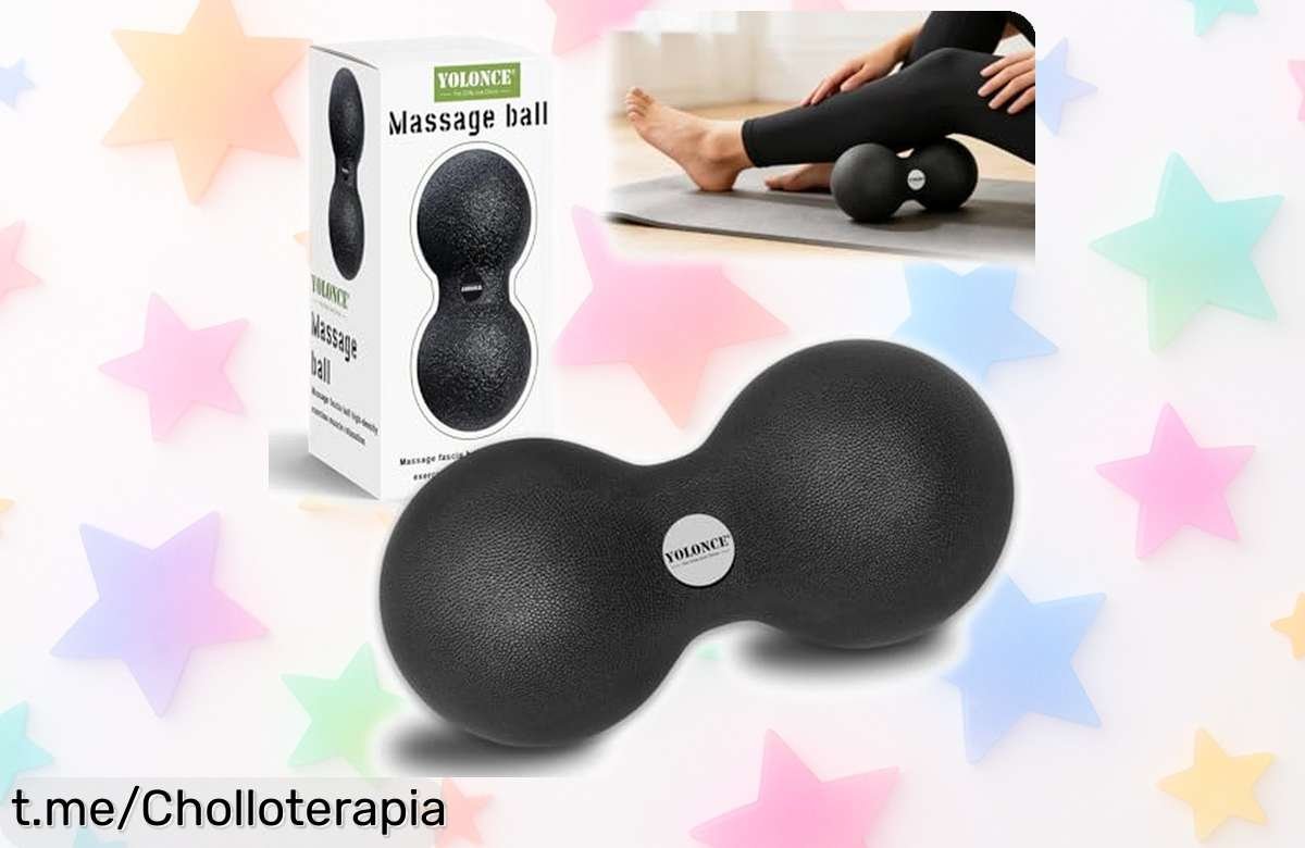 Bola de masaje doble tipo maní para liberar tensión y relajarte al instante, ¡su precio ha bajado a un nivel que no te lo puedes perder! ¡Hazte con la tuya y siente el alivio ya!