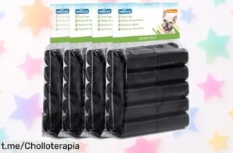 Bolsas para cacas de perro Nobleza en pack de 80 rollos a precio loco para que pasear al peludo sea más fácil y sin líos, ¡no te quedes sin ellas!