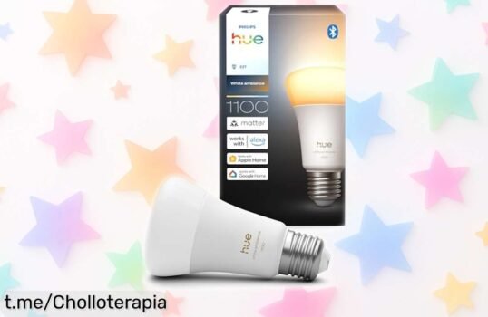 Bombilla LED inteligente Philips Hue A60, controlable con Alexa y móvil a precio regalado para que ilumines tu hogar como te dé la gana. ¡No dejes pasar esta oportunidad!