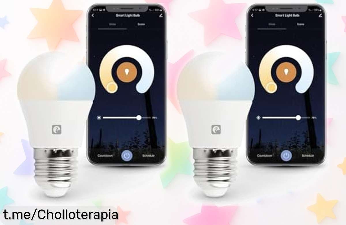 Bombillas LED inteligentes Garza Smarthome en pack de 2 a precio loco, ilumina tu hogar a medida y controla todo desde el móvil ¡No dejes escapar esta oportunidad!