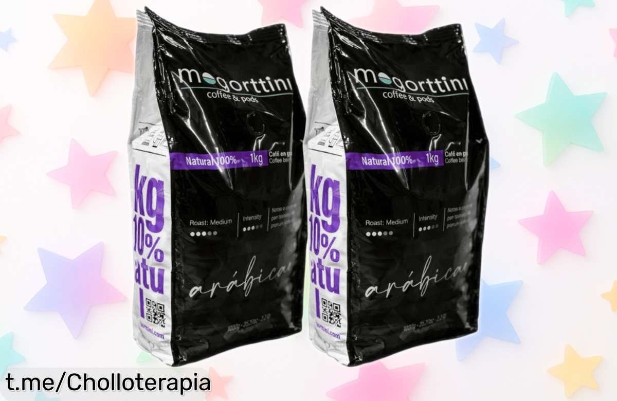 Café Arábica premium Mogorttini en pack de 2 kilos: mezcla especial para espresso que hace sentirte como un barista sin salir de casa a precio regalado.