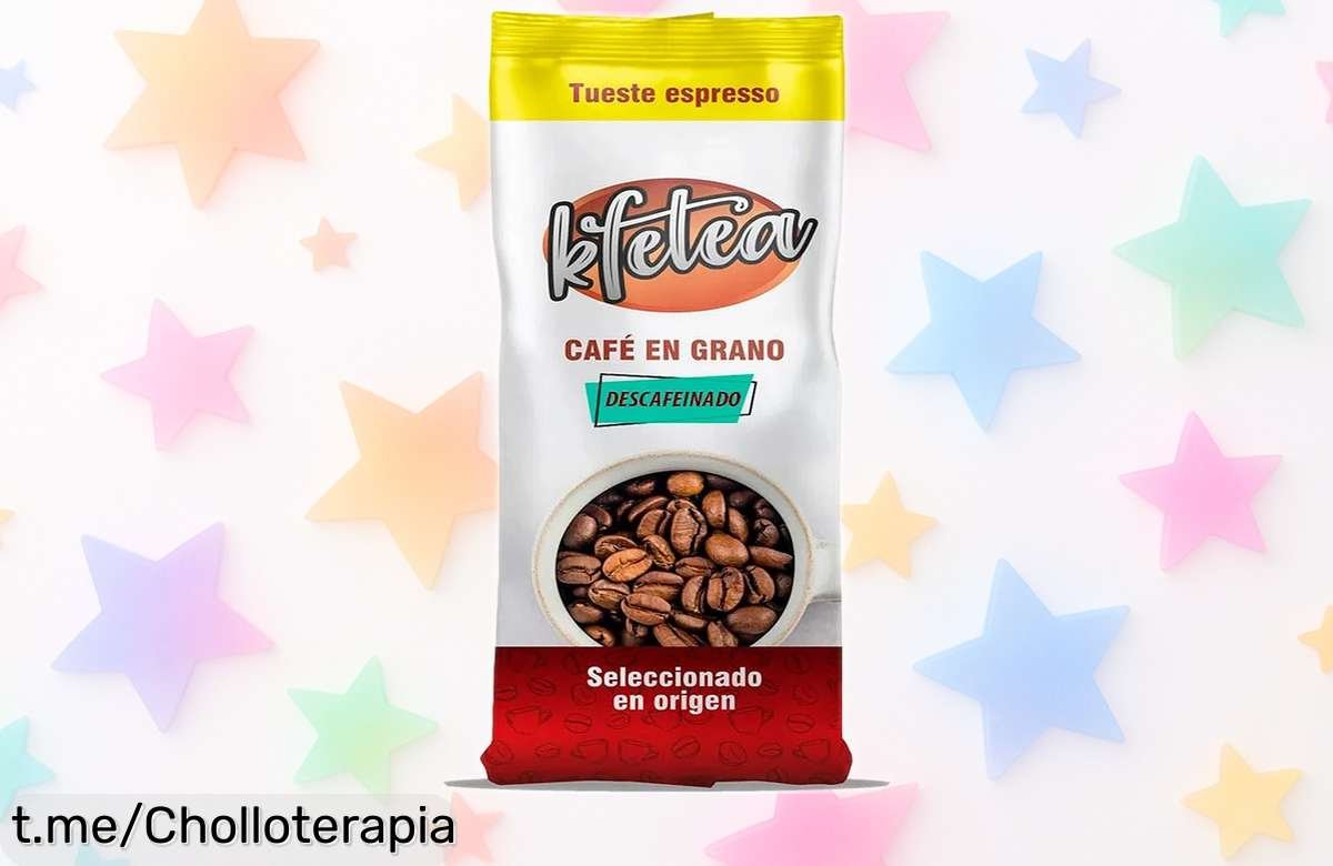 Café descafeinado intenso Kfetea en bolsa de 1 kilo a precio de escándalo, ¡no dejarás que se te escape este super chollo para disfrutar sin límites!