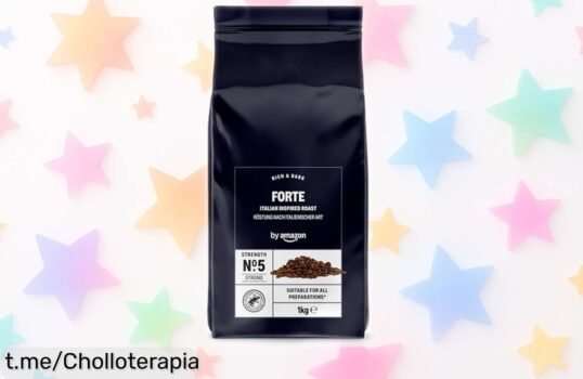 Café en grano by Amazon, un chollo de 1kg con sabor italiano intenso que te despierta el día y llena tus mañanas de energía. ¡No dejes pasar esta oportunidad única!