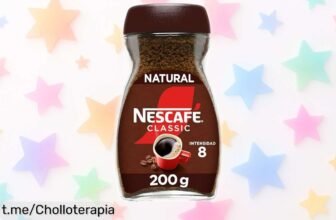 Café instantáneo Nescafé Classic Natural 200g a un precio de escándalo, ¡despierta con energía y disfruta cada sorbo antes que se acabe!