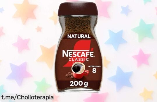 Café instantáneo Nescafé Classic Natural 200g a un precio de escándalo, ¡despierta con energía y disfruta cada sorbo antes que se acabe!