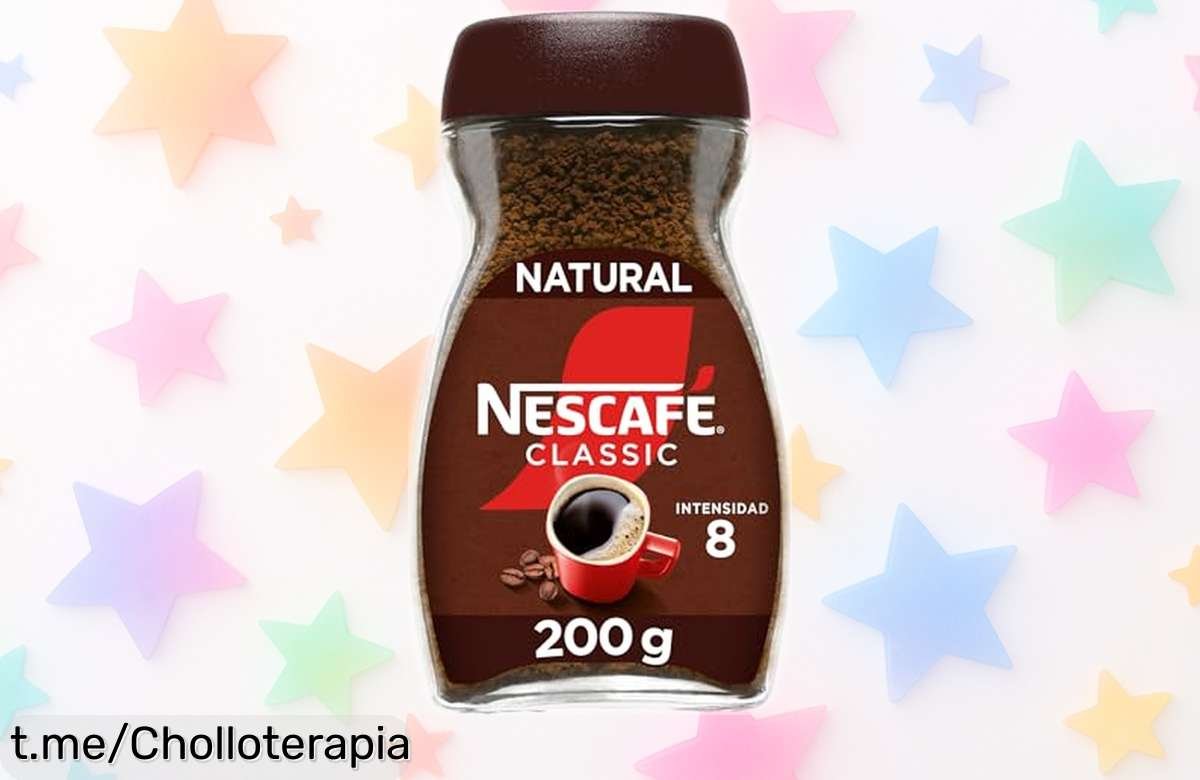 Café instantáneo Nescafé Classic Natural 200g a un precio de escándalo, ¡despierta con energía y disfruta cada sorbo antes que se acabe!