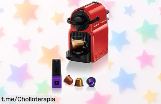 Cafetera Nespresso Krups Inissia XN1005 con café listo en 25 segundos y presión de 19 bares, ¡aprovéchala a un precio loco que no verás cada día!