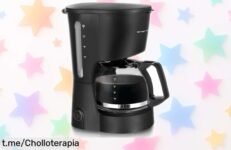 Cafetera de filtro Emerio para 5 tazas, ¡rebajada y perfecta para tu café diario! No dejes escapar este super chollo que alegrará tus mañanas.