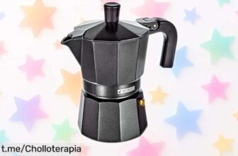 Cafetera italiana Monix Vitro Noir para 3 tazas: café espresso en minutos, precio que derrite corazones y despierta sonrisas. ¡Aprovecha este chollazo ahora!