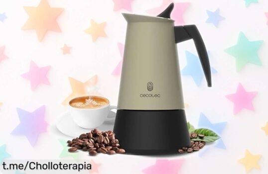 Cafetera italiana Piccolina 600 de Cecotec: café delicioso para compartir en un diseño elegante, ¡ahora a precio increíble! No te quedes sin tu aroma auténtico.
