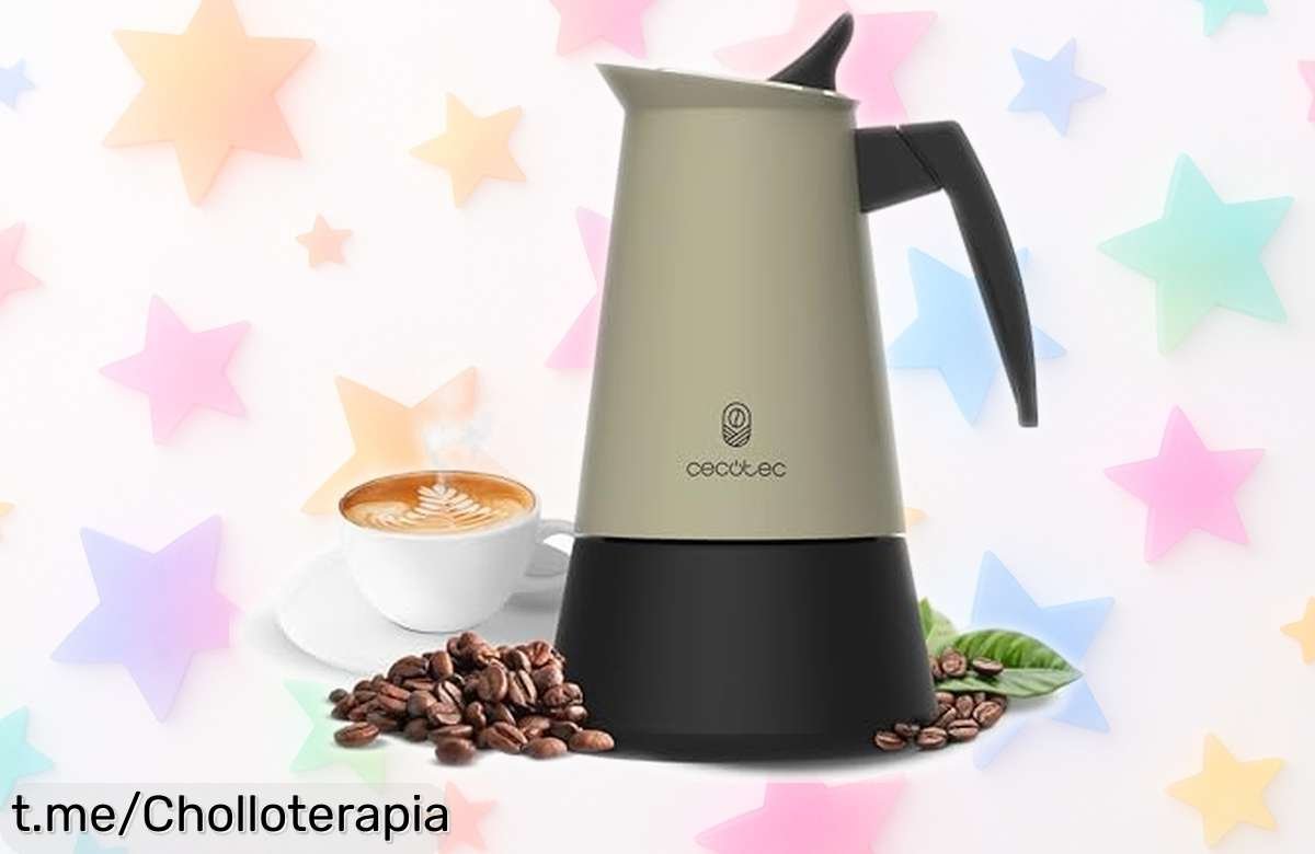 Cafetera italiana Piccolina 600 de Cecotec: café delicioso para compartir en un diseño elegante, ¡ahora a precio increíble! No te quedes sin tu aroma auténtico.