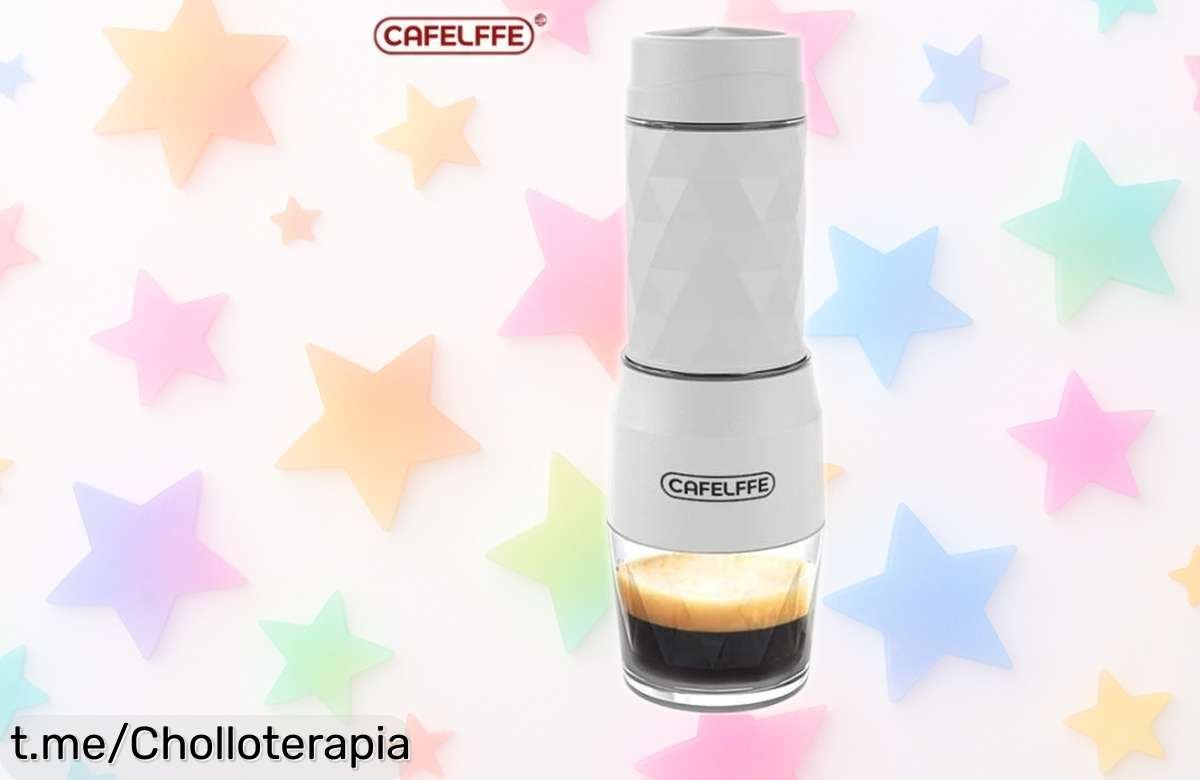 Cafetera portátil 3 en 1 Cafelffe: ¡prepara tu espresso al instante donde quieras y aprovecha este precio rebajado, un capricho que no querrás dejar pasar!