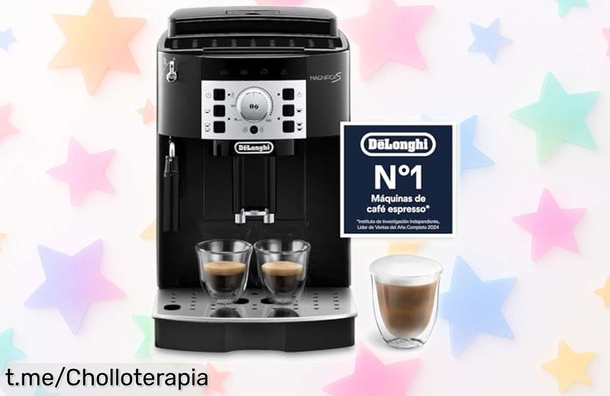 Cafetera superautomática De’Longhi Magnifica S para espresso y cappuccino que ahora baja de precio, ¡no te quedes sin disfrutar del café cremoso que mereces!