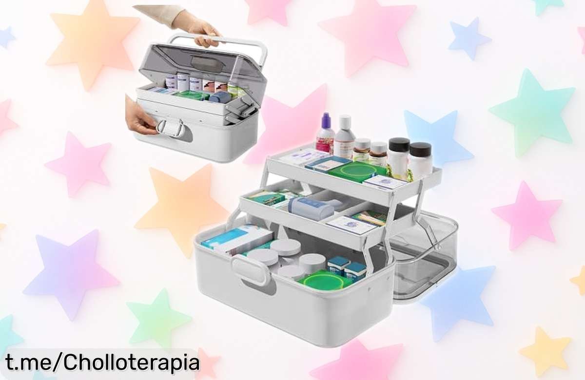 Caja organizadora LPAMABA para medicamentos de 3 niveles, ¡ahora a un precio loco que no podrás dejar escapar! Ordena tu vida y cuida lo que más importa.