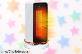 Calefactor eléctrico Qoosea 1200W que calienta en solo 3 segundos, ahora a precio loco para dejar el frío atrás. ¡Hazte ya con él antes de que se acabe!