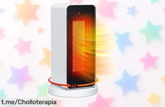 Calefactor eléctrico Qoosea 1200W que calienta en solo 3 segundos, ahora a precio loco para dejar el frío atrás. ¡Hazte ya con él antes de que se acabe!