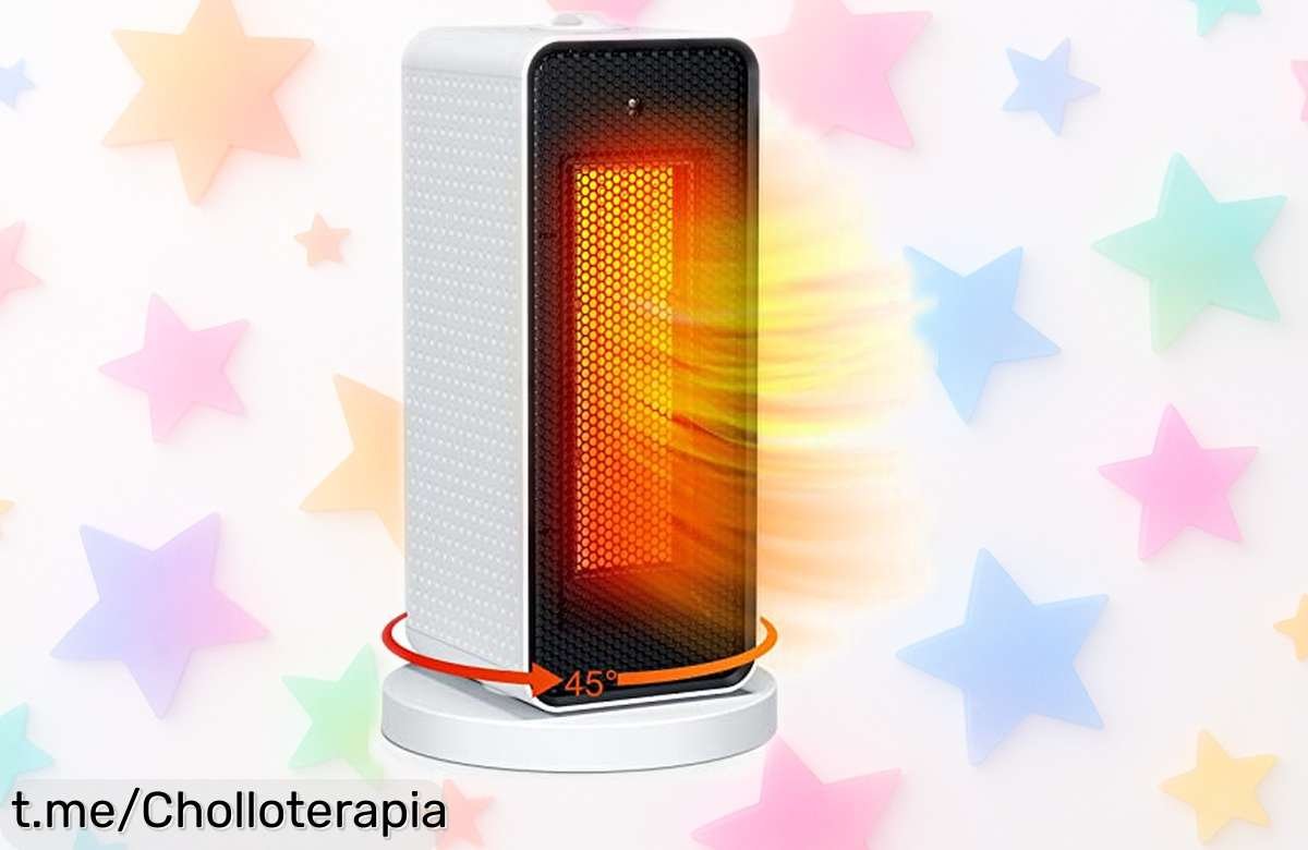 Calefactor eléctrico Qoosea 1200W que calienta en solo 3 segundos, ahora a precio loco para dejar el frío atrás. ¡Hazte ya con él antes de que se acabe!