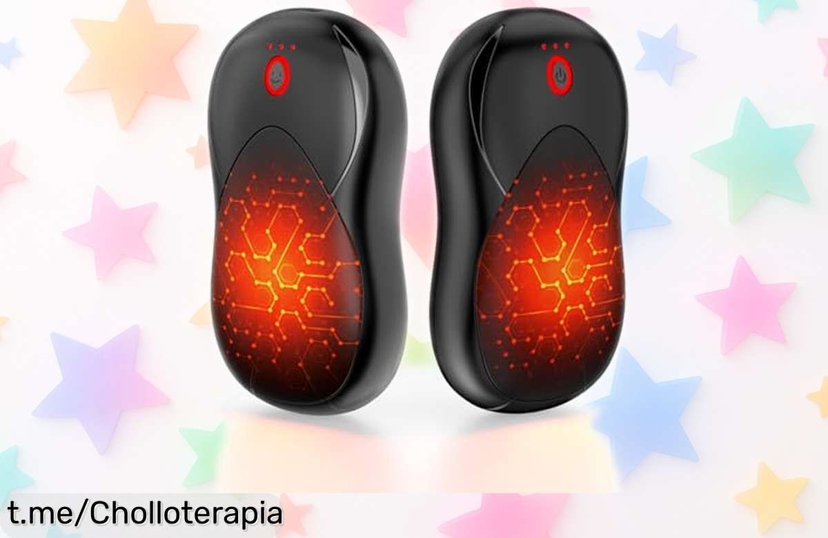 Calienta manos recargable magnético en pack de 2, perfecto para invierno y con batería de hasta 12 horas: ¡no te quedes helado, aprovecha este chollazo ya!