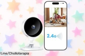 Cámara WiFi WOLFANG con visión nocturna en color y audio: un pepinazo tecnológico a precio loco que no te puedes perder ¡Conéctate ya y cuida lo que amas!