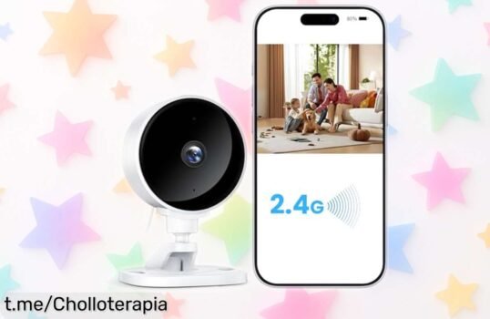 Cámara WiFi WOLFANG con visión nocturna en color y audio: un pepinazo tecnológico a precio loco que no te puedes perder ¡Conéctate ya y cuida lo que amas!