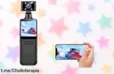 Cámara de acción Tosuny 4K con lente giratoria y wifi veloz, ¡precio rebajado brutal para grabar tus aventuras como nunca! No te la pierdas, cada momento cuenta.