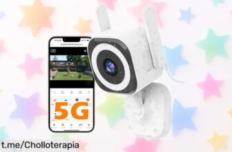 Cámara de seguridad 5G con visión nocturna a color, control total para bebés y mascotas. ¡Precio rebajado! No te lo pienses y cuida lo que amas.