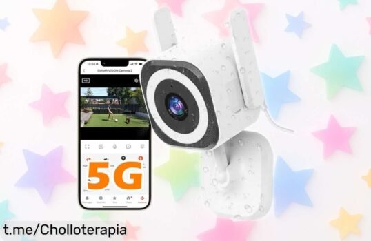 Cámara de seguridad 5G con visión nocturna a color, control total para bebés y mascotas. ¡Precio rebajado! No te lo pienses y cuida lo que amas.