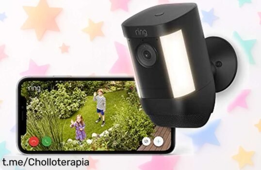 Cámara de seguridad Ring Spotlight Cam Pro: controla tu hogar en 2K y a color, ¡ahora con un precio tirado que no puedes dejar pasar!ателей.