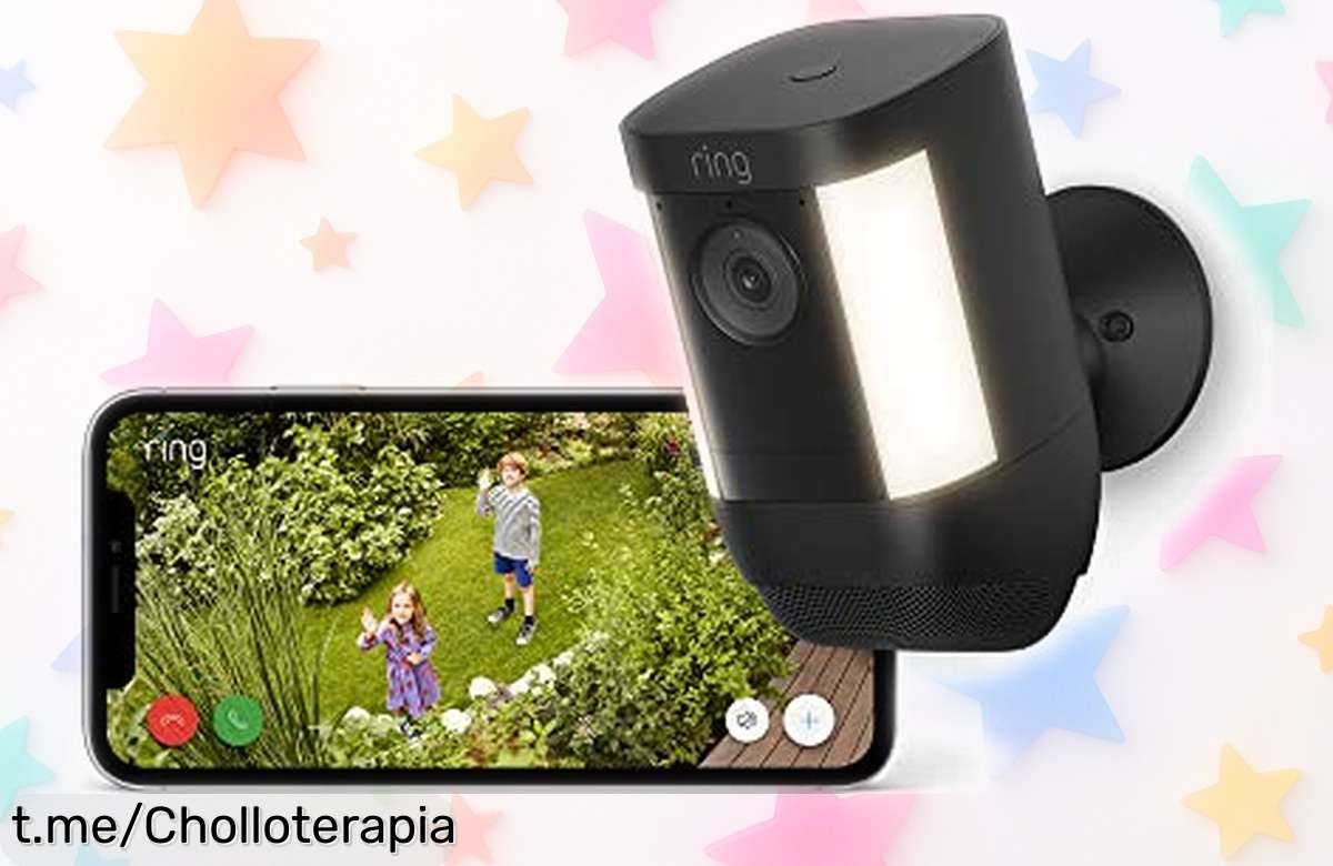 Cámara de seguridad Ring Spotlight Cam Pro: controla tu hogar en 2K y a color, ¡ahora con un precio tirado que no puedes dejar pasar!ателей.