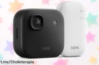 Cámara de seguridad exterior Blink 2K+ con visión nocturna y audio claro a un precio increíble, protegiendo tu hogar como nunca antes. ¡No dejes pasar esta oportunidad única!