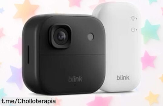 Cámara de seguridad exterior Blink 2K+ con visión nocturna y audio claro a un precio increíble, protegiendo tu hogar como nunca antes. ¡No dejes pasar esta oportunidad única!