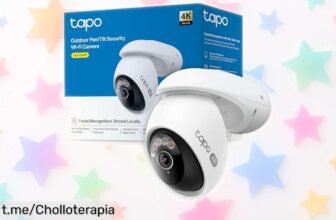 Cámara de seguridad exterior Tapo C560WS, gira 360° y reconoce caras. Aprovecha este precio loco para proteger tu hogar y sentirte tranquilo como nunca antes.