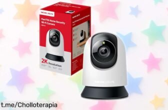 Cámara de seguridad interior MERCUSYS MC210 que gira 360° y avisa al instante; controla tu hogar por un precio loco, ¡protege lo que más quieres hoy mismo!