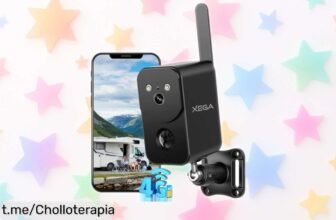 Cámara de vigilancia 4G con batería increíble: más de 45 días sin WiFi y visión nocturna en color, una oferta única que no querrás dejar pasar para estar siempre protegido.