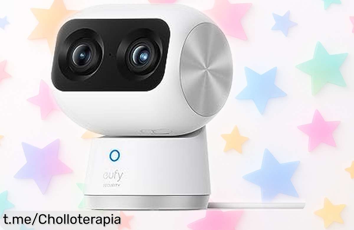 Cámara de vigilancia eufy Security Indoor CAM S350 con zoom 8× y giro 360°, ¡ofertón que no puedes dejar escapar para cuidar a los tuyos ya mismo!