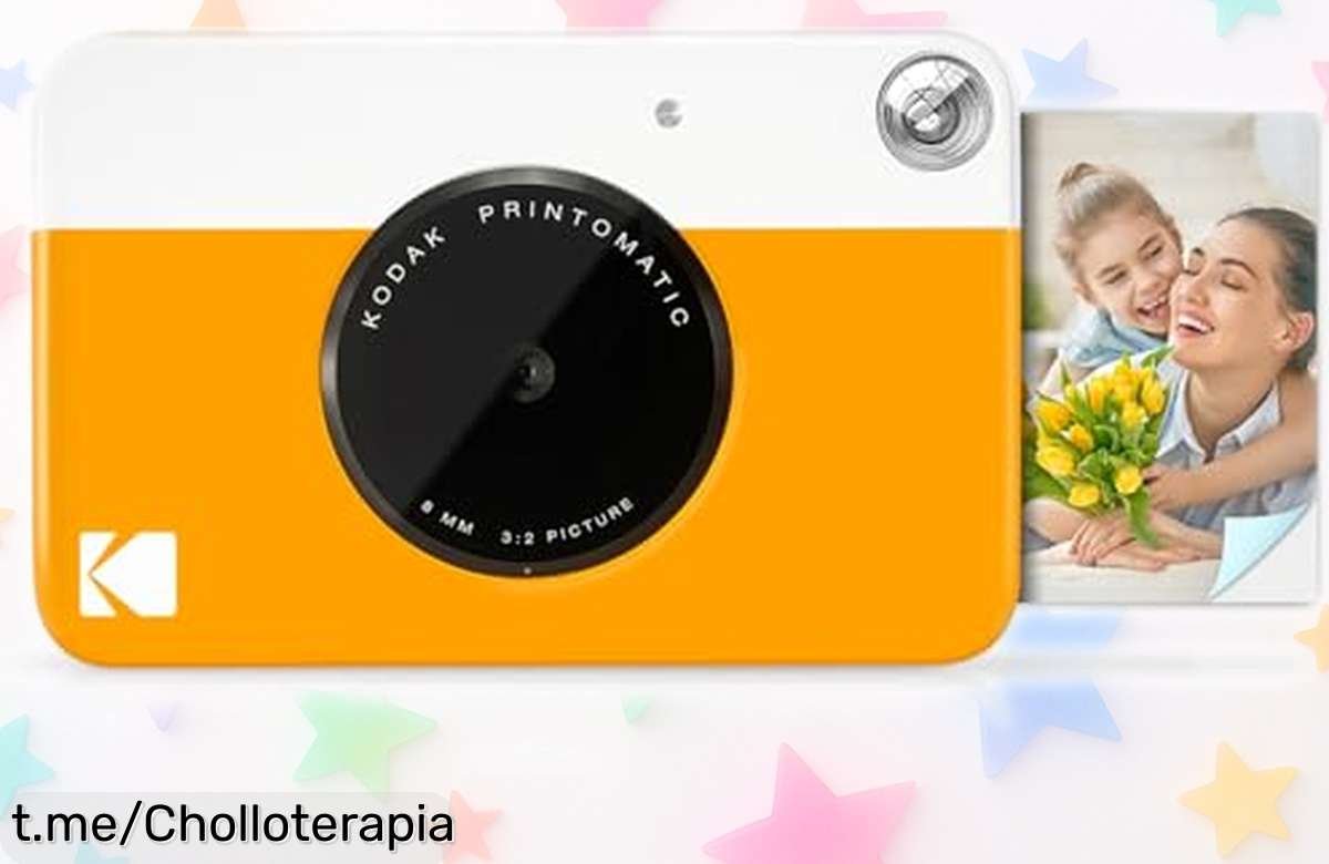 Cámara digital instantánea Kodak Printomatic, ¡la forma más divertida de inmortalizar tus momentos! Este ofertón resulta irresistible para llenar de color tu vida.