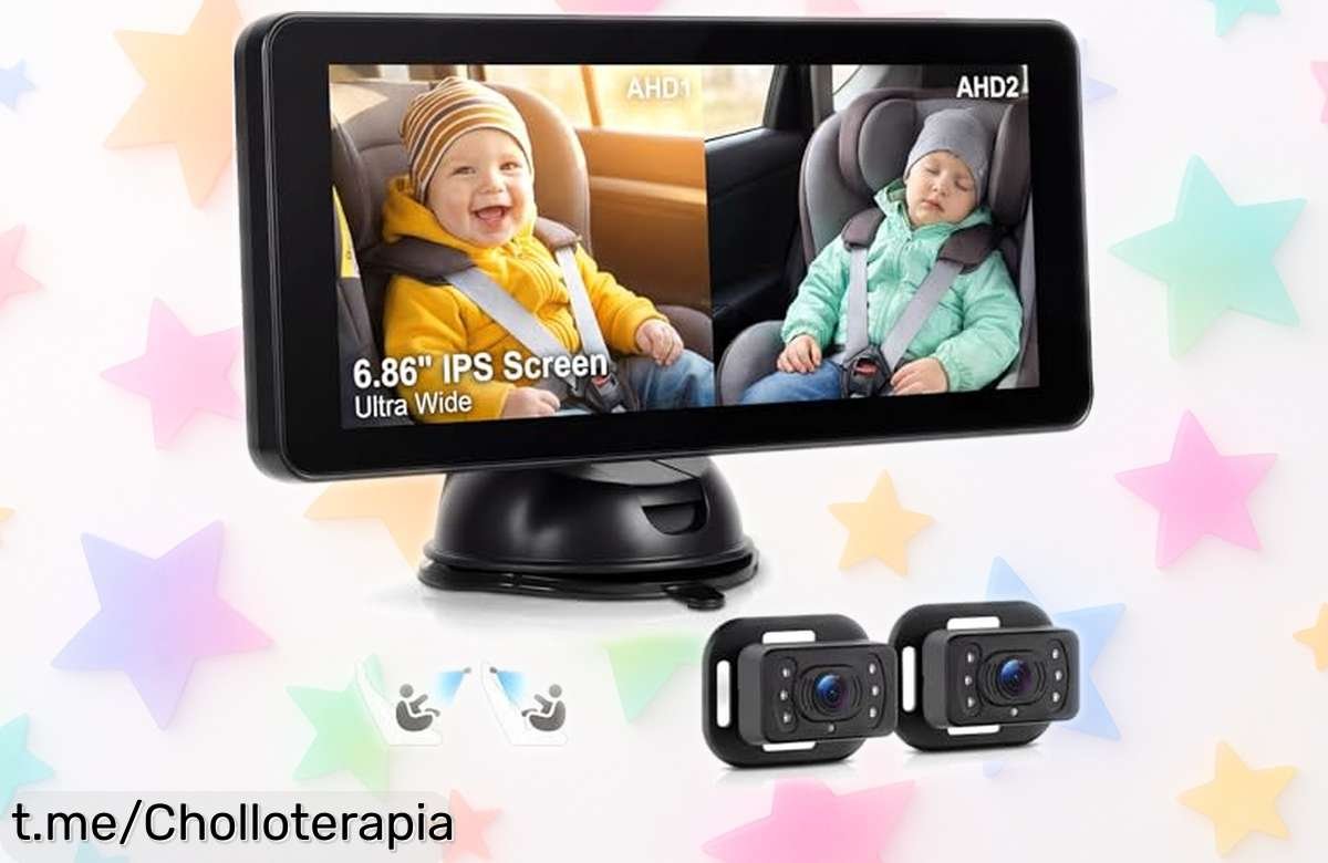 Cámara para bebé SIXTOP con visión nocturna y dos cámaras HD, ahora a un precio loco para que no pierdas de vista a tu pequeño en cada viaje. ¡Aprovecha este ofertón y viaja tranquilo!