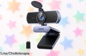 Cámara web UGREEN 4K con enfoque automático y micrófonos que eliminan ruido, calidad brutal a precio rebajado, ¡no dejes pasar este chollo único para brillar en tus videollamadas!