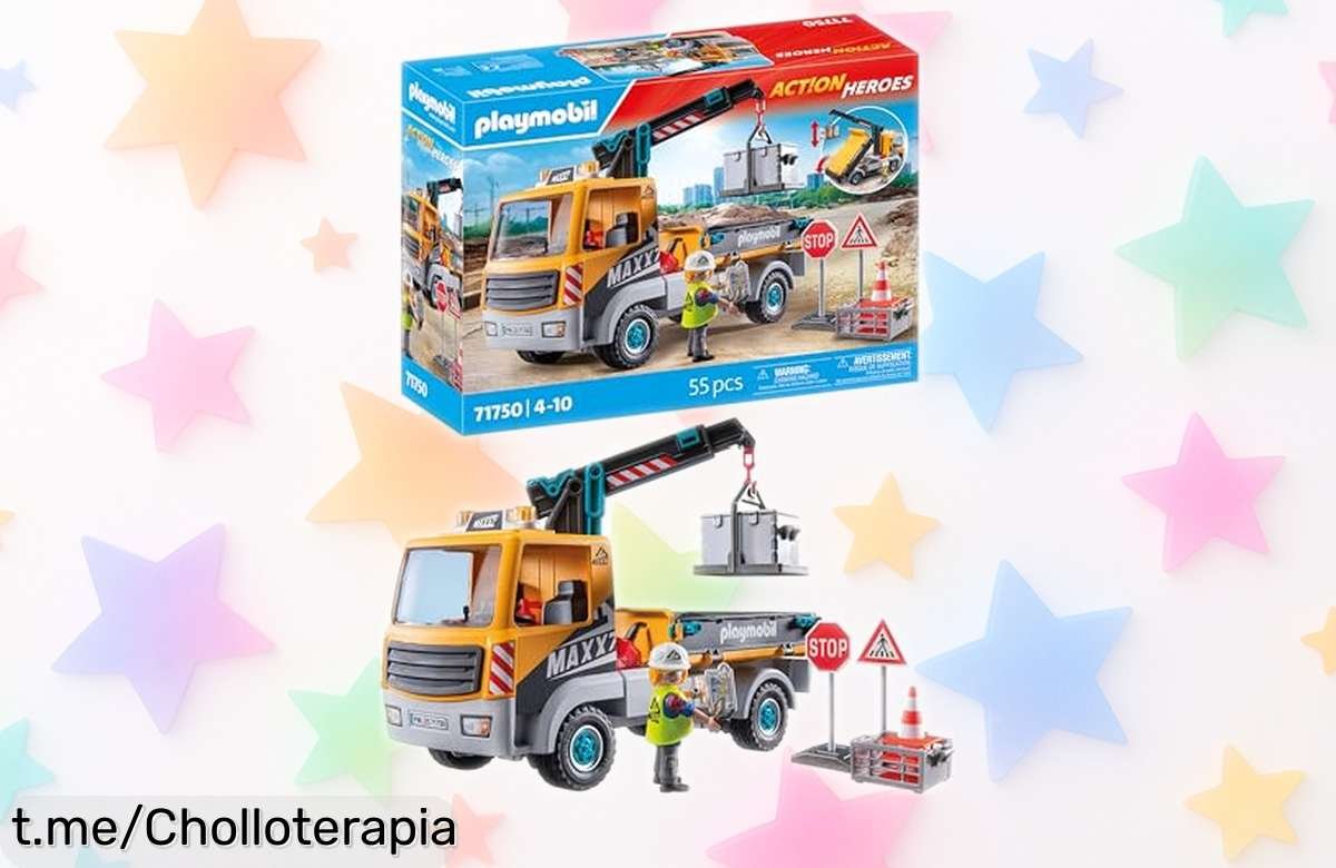 Camión de obra con grúa Playmobil 71750, la hora de jugar sin límites a un precio que no lo podrás creer, ¡despierta la creatividad y comienza una gran aventura hoy mismo!