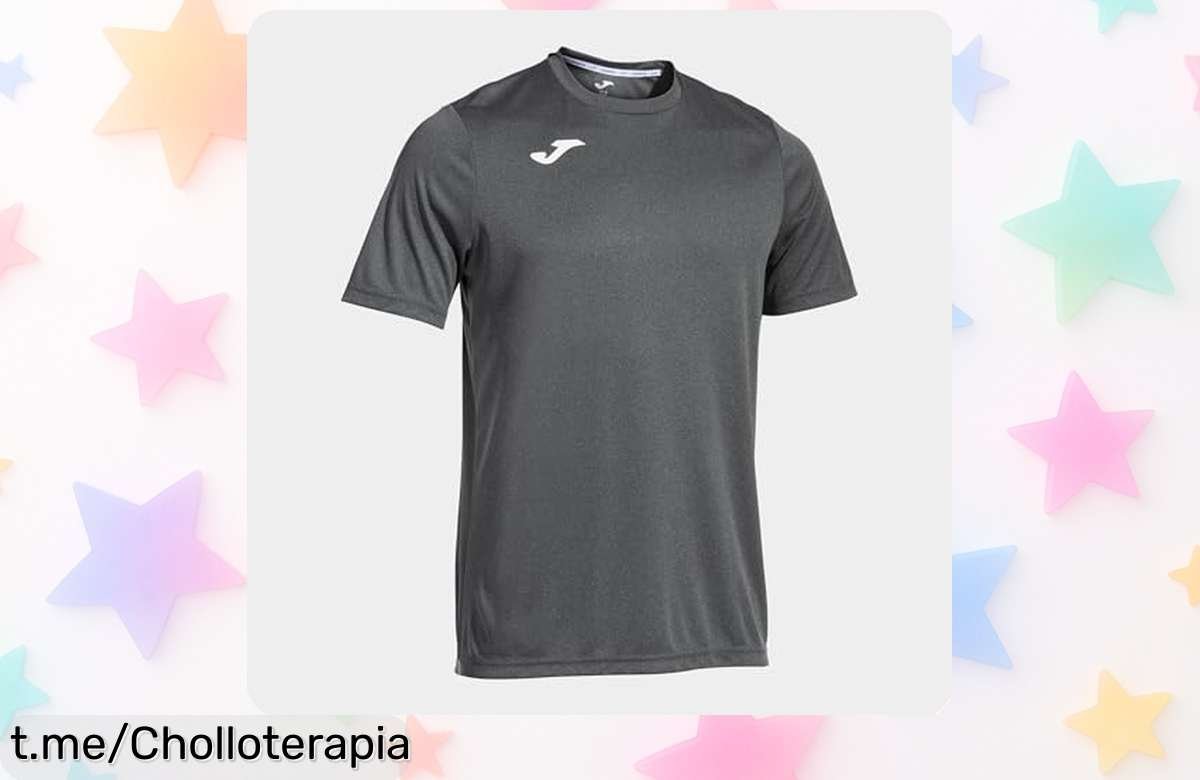 Camiseta Joma Combi M/C con secado ultra rápido a precio de risa, ideal para moverte sin parar y quemar energía: ¡no dejes pasar esta oportunidad increíble!