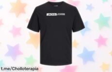 Camiseta básica Jack & Jones con logo chulísimo a un precio que está regalado, ¡no te quedes sin la tuya y luce espectacular cada día!