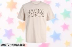 Camiseta básica de Jack & Jones con logo que aguanta cualquier plan y ahora a un precio de escándalo para que renueves tu armario sin pensarlo más, ¡no te la pierdas!