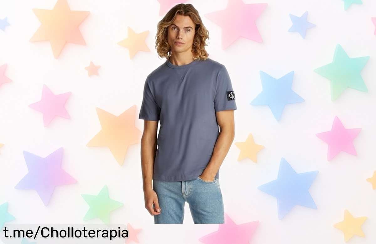 Camiseta básica de manga corta Calvin Klein, un ofertón que te quedará genial y no podrás encontrar así de barata. ¡Aprovecha antes de que se acabe!