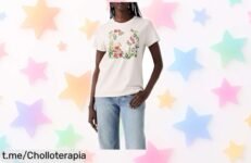 Camiseta básica de mujer Levi’s con logo, el chollo perfecto que no puede faltar en tu armario y ahora a un precio brutal que te hará sonreír al instante.