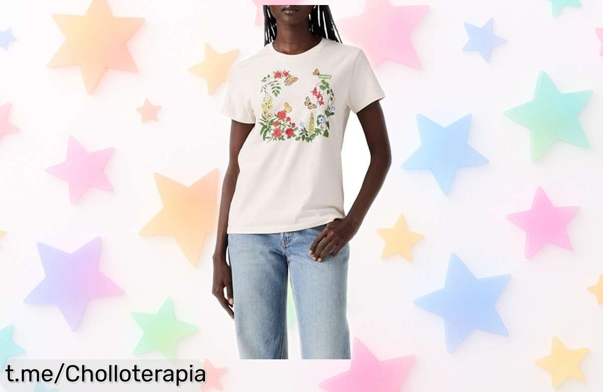 Camiseta básica de mujer Levi’s con logo, el chollo perfecto que no puede faltar en tu armario y ahora a un precio brutal que te hará sonreír al instante.