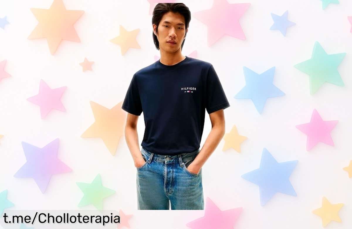 Camiseta básica para hombre Tommy Hilfiger Mw0mw41456 a precio loco, diseño que resalta tu estilo y calidad garantizada ¡No dejes pasar este chollazo único!