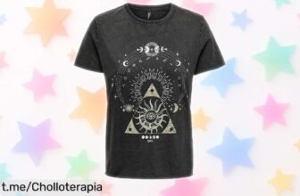 Camiseta de mujer ONLLUCY con estampado y manga corta, ¡ofertón y precio loco que no puedes dejar escapar para brillar en cada ocasión!