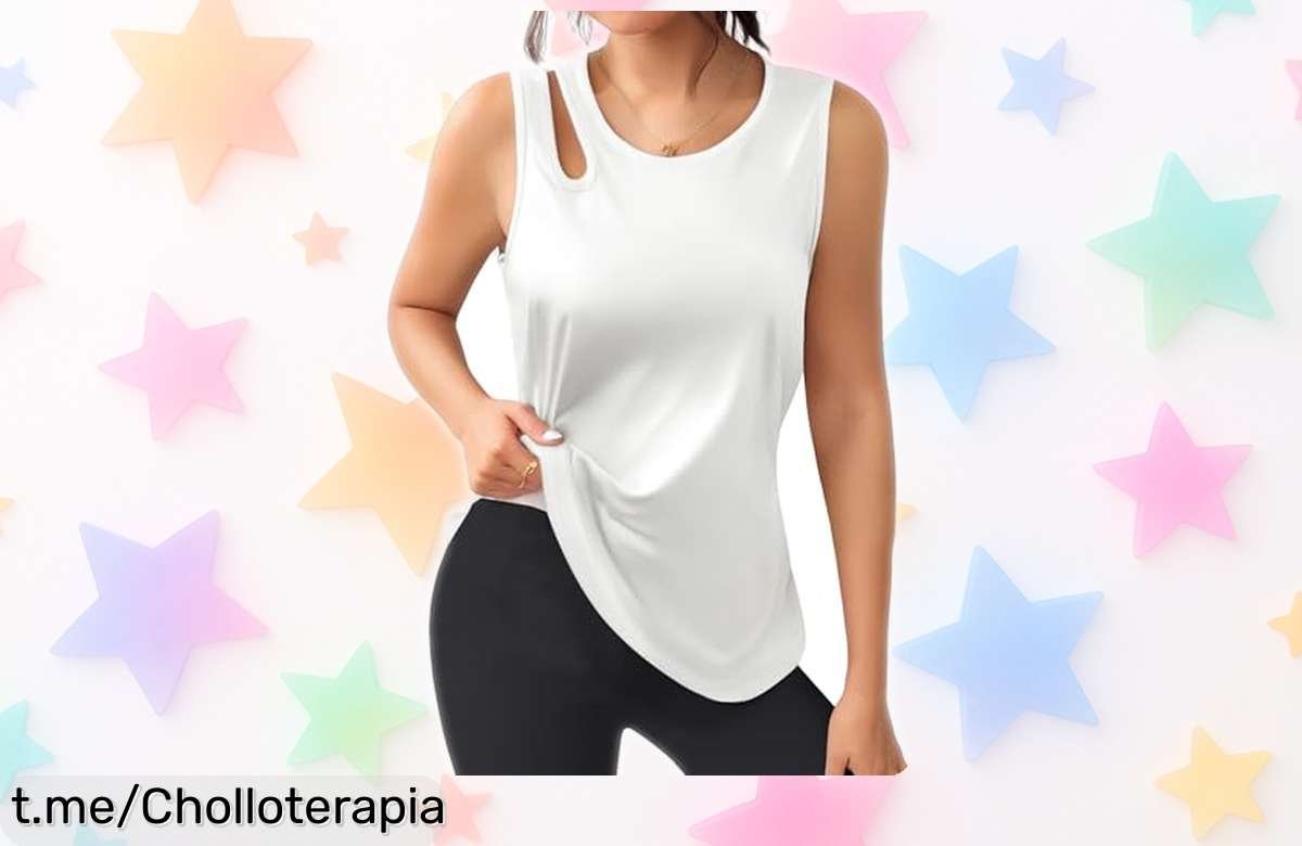 Camiseta de tirantes Gyabnw para mujer, súper ligera y transpirable: ¡eleva tu estilo y siente la libertad a un precio de ganga que no puedes dejar pasar!