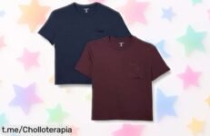 Camisetas básicas de mujer Amazon Essentials en pack de 2 a precio loco, aprovecha este ofertón y añade estilo relajado a tu día a día antes de que se agoten.